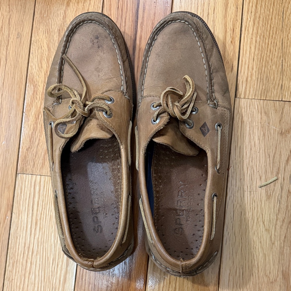 Sperry Men's Tan Leather Boat Shoes